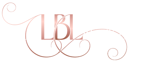 Luxury Black Label Logo - Rose Gold and White 200px